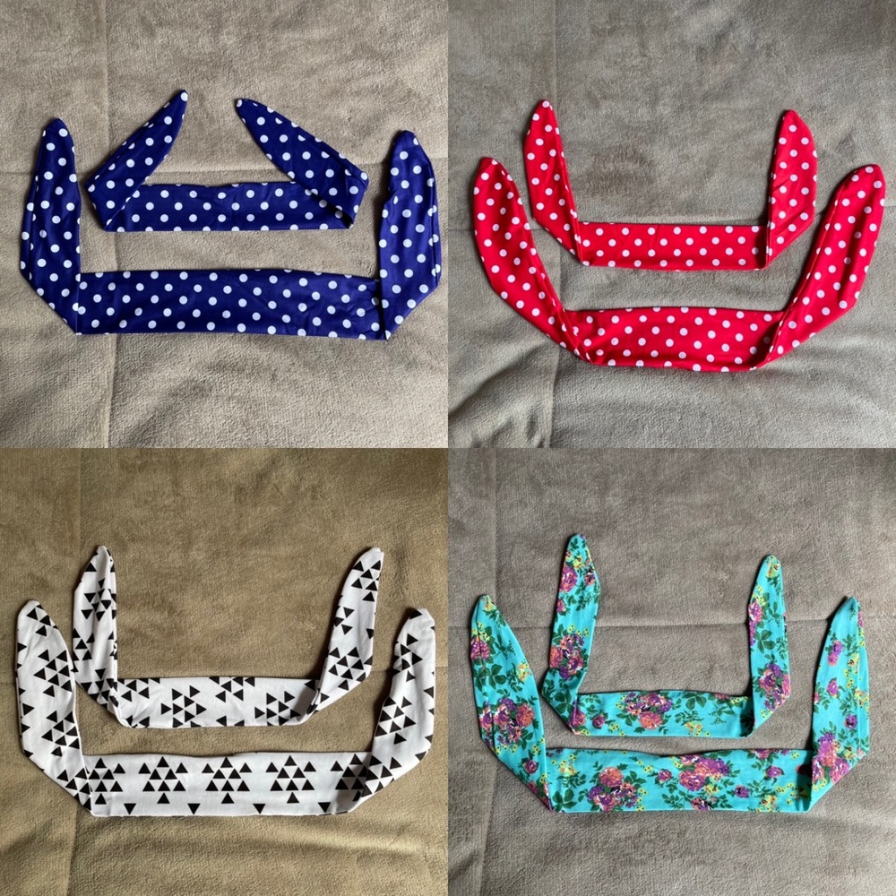 Mommy & Me Matching Tie Back Headbands- 4 sets!!